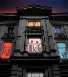 Lichtkunstprojekt in der Friedrichstra�e